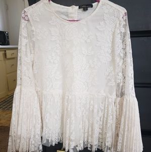 Unique White Lace Blouse